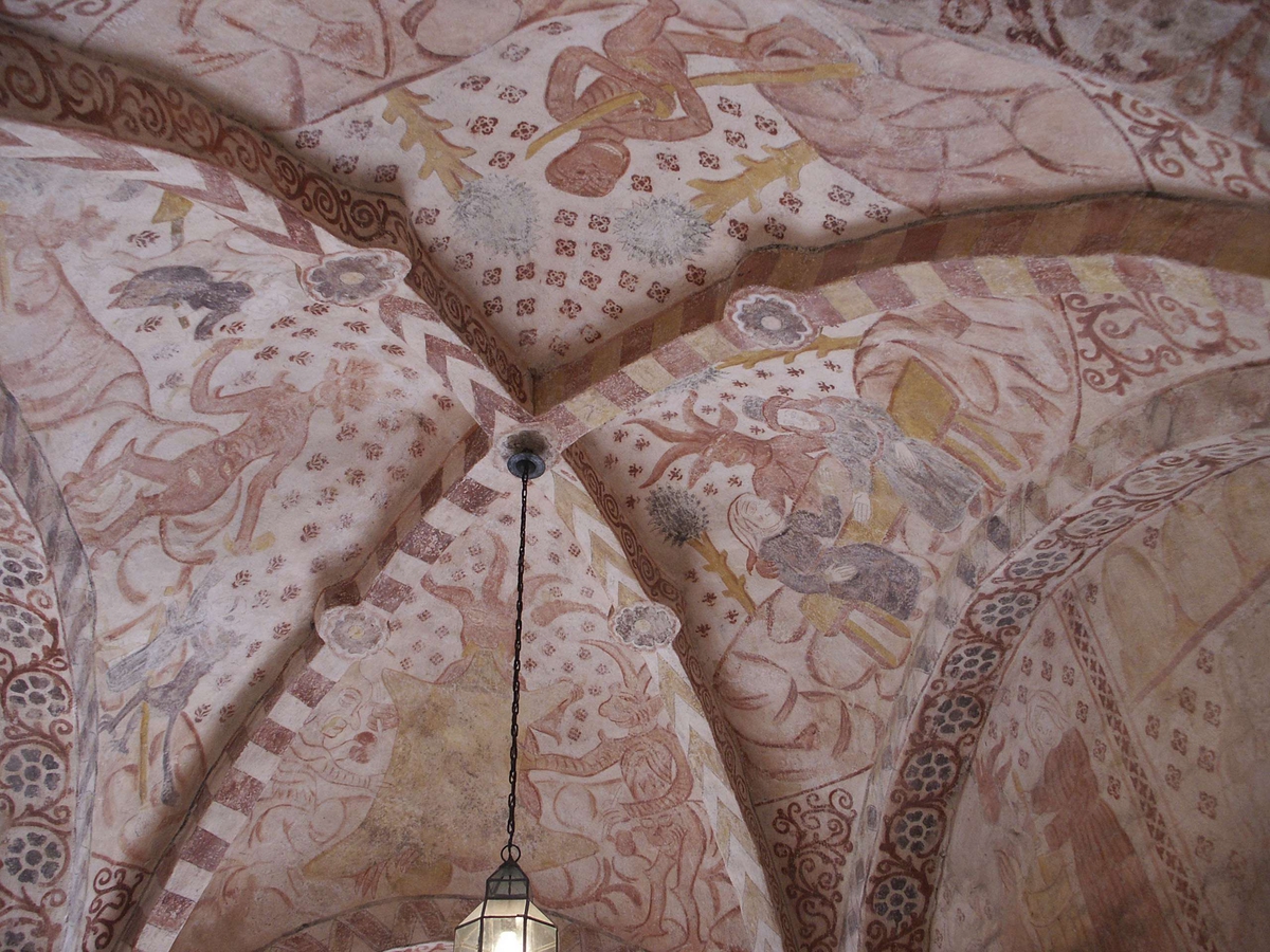 Johan Dellbeck, Lime painting in Knutby Church, Knutby parish, Uppland 2005