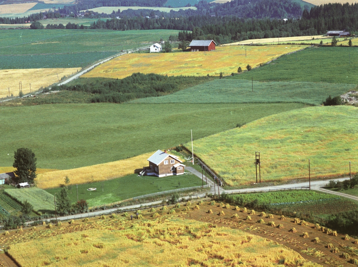 Widerøes Flyveselskap A/S, Flyfoto, Vinge, Gaupen, Ringsaker.