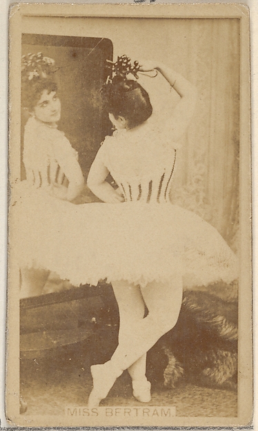Allen & Ginter, Miss Bertram, from the Actors and Actresses series (N45, Type 8) for Virginia Brights Cigarettes