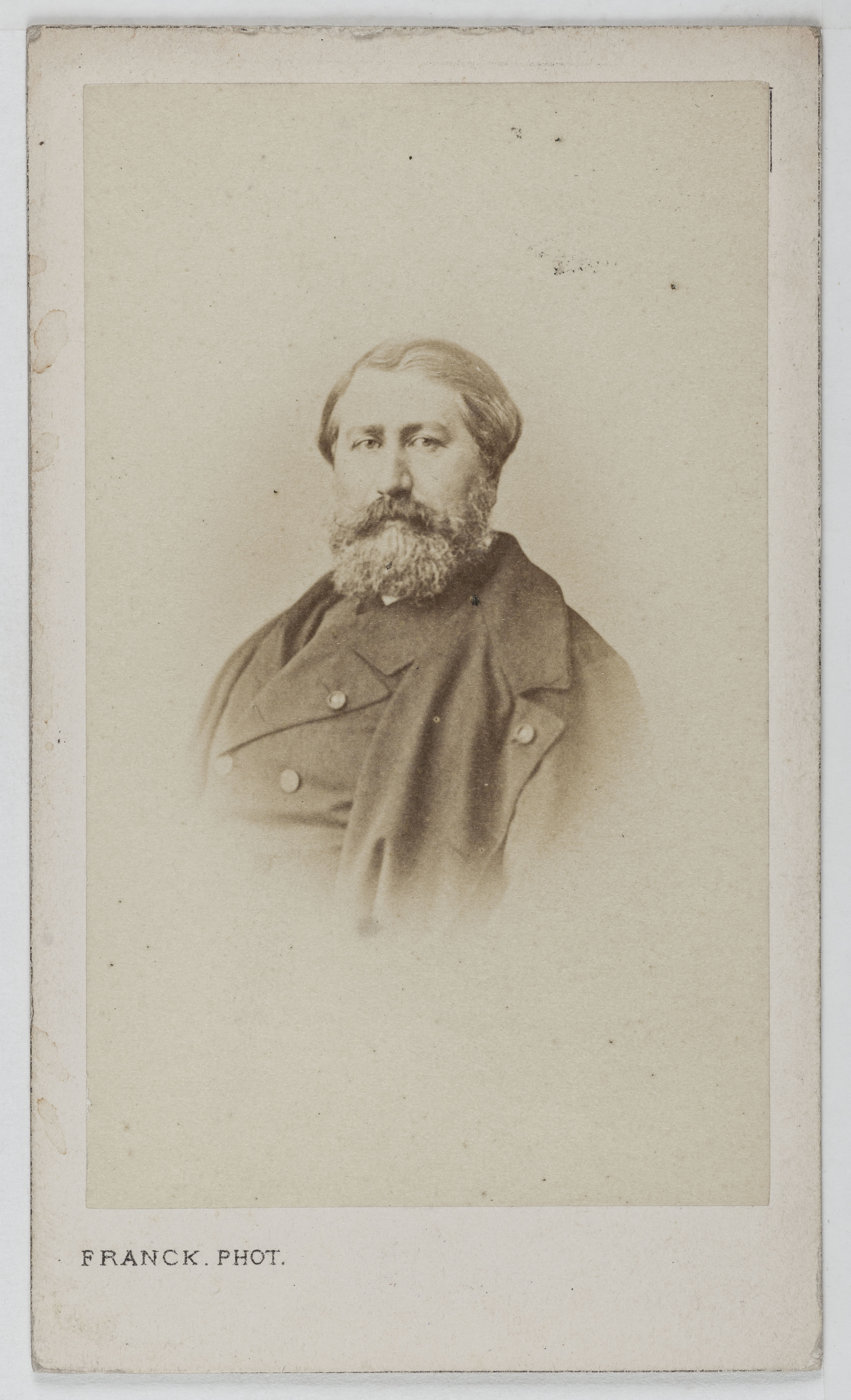 Franck, Portrait d'Émilien de Nieuwerkerke, sculpteur et surintendant des Beaux-arts et haut fonctionnaire.