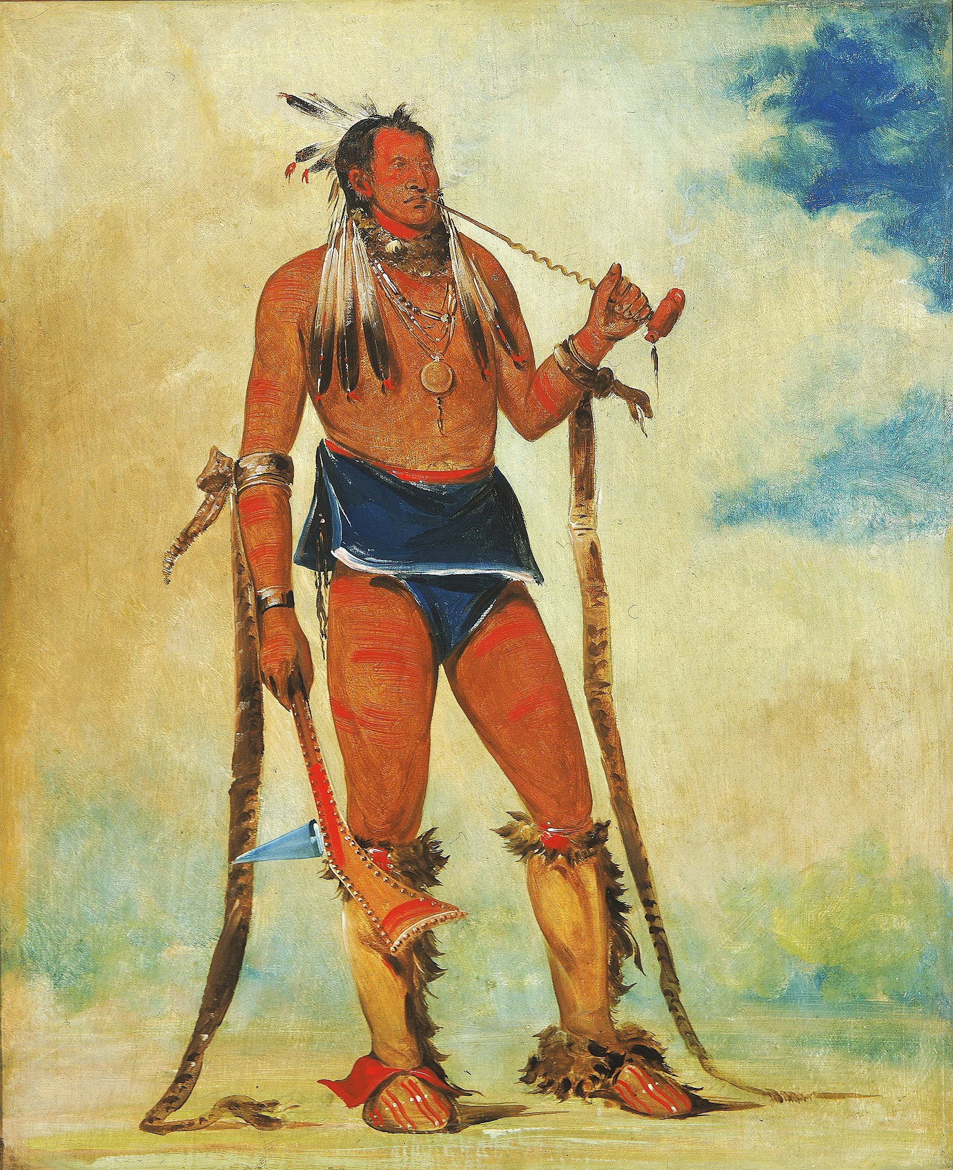 George Catlin, Wah-chee-háhs-ka, Man Who Puts All Out of Doors