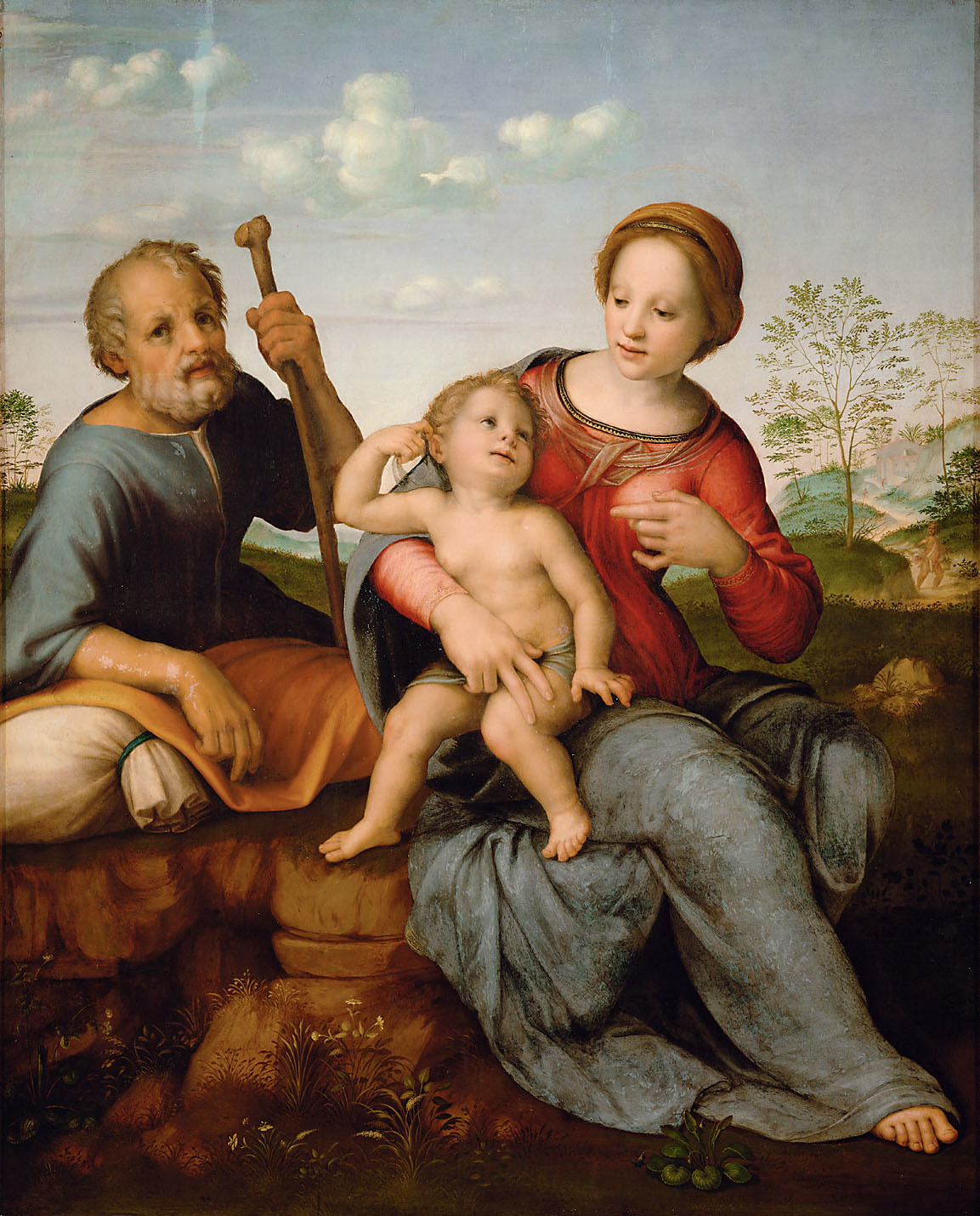 Franciabigio, Holy Family in a Landscape
