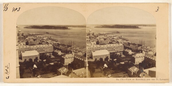 Unknown, View of Montreal and the St. Lawrence. From the Cathedral.