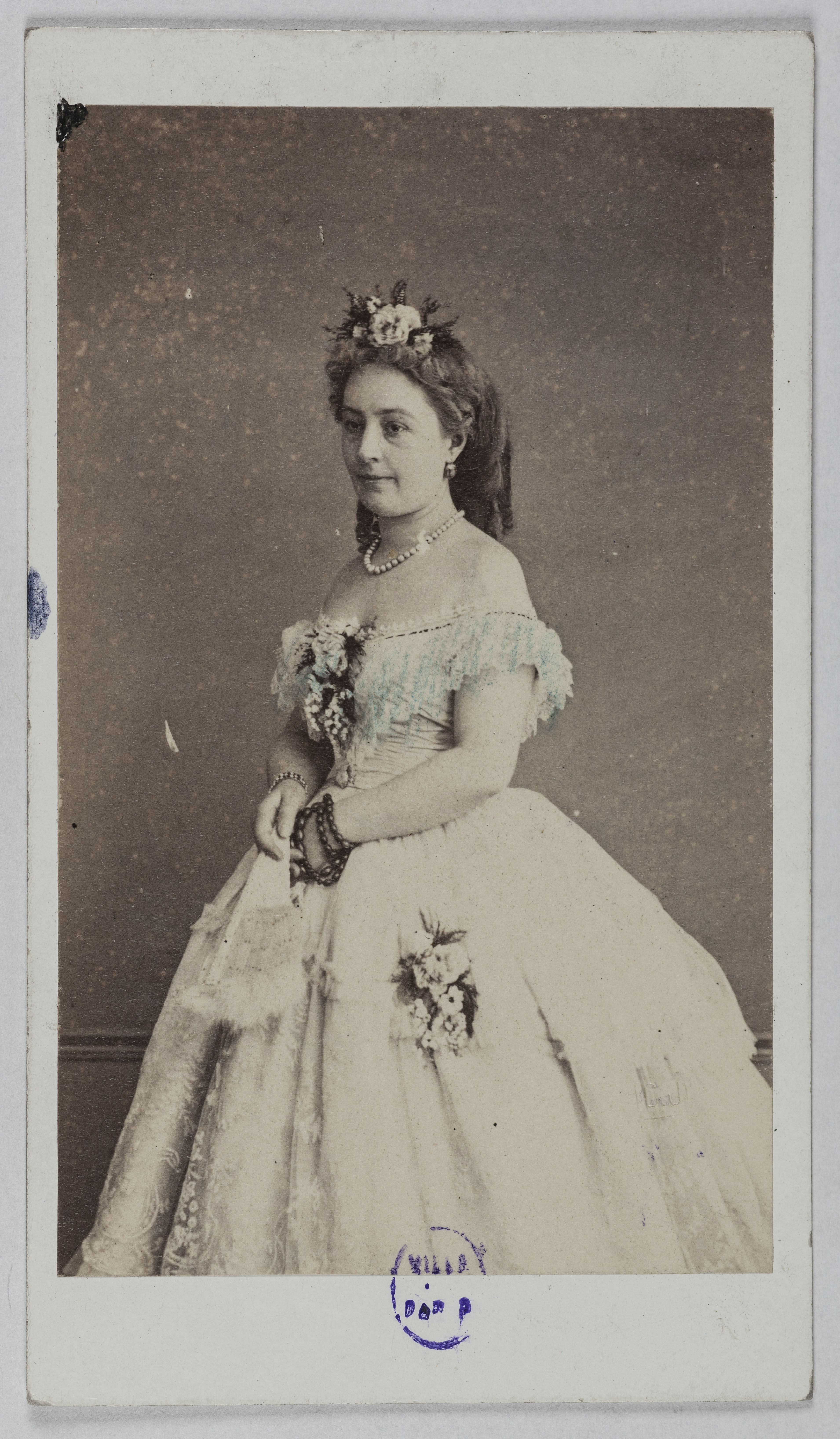 Anonyme, Portrait de Marie Garnier (chanteuse lyrique ?)