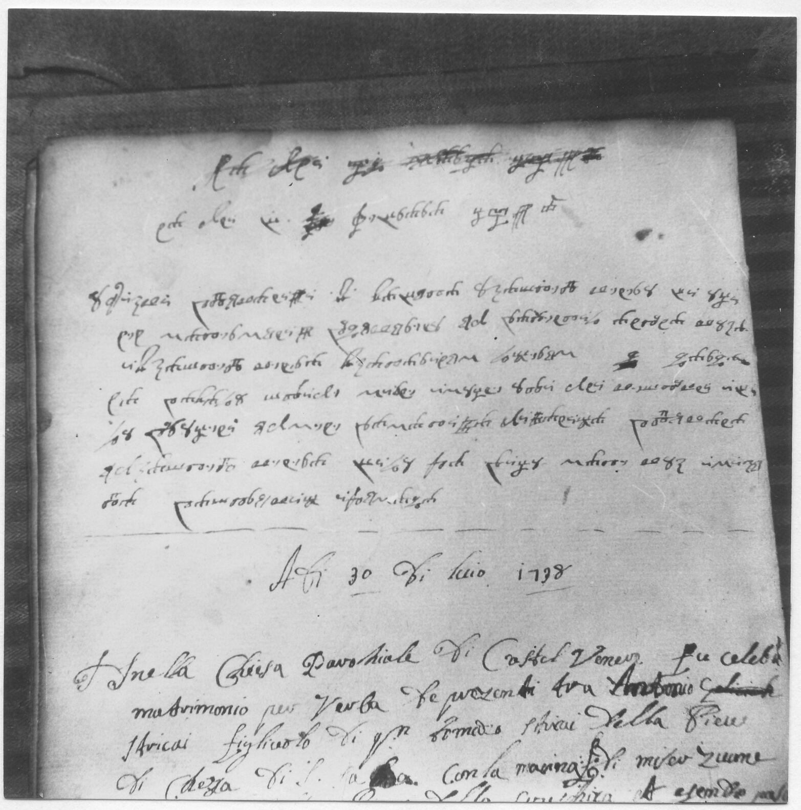 Branko Fučić, Kaštel (Buje), glagoljska matica iz 1668. godine u Arhivu župnog dvora