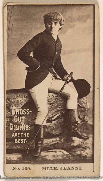 W. Duke, Sons & Co., Card Number 169, Mlle. Jeanne, from the Actors and Actresses series (N145-2) issued by Duke Sons & Co. to promote Cross Cut Cigarettes