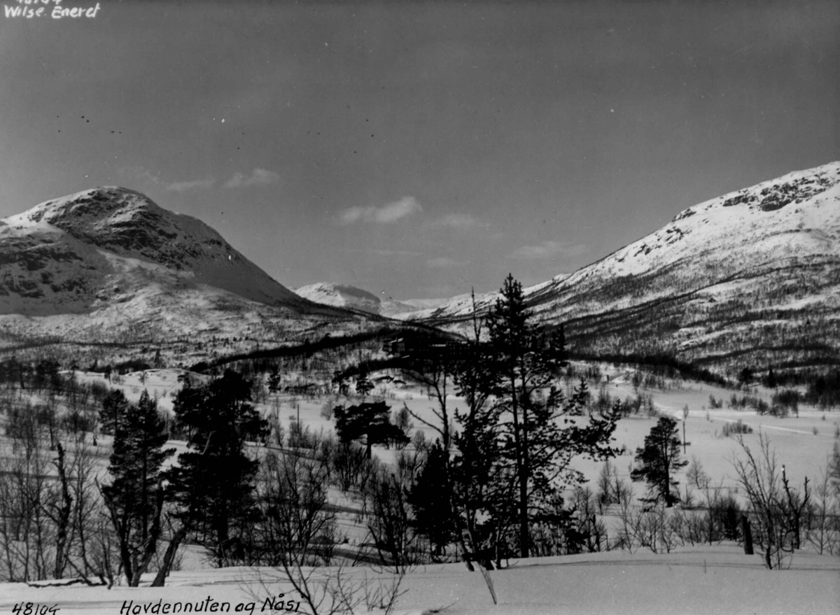 Anders Beer Wilse, Vinter, sno, Hovdenuten.