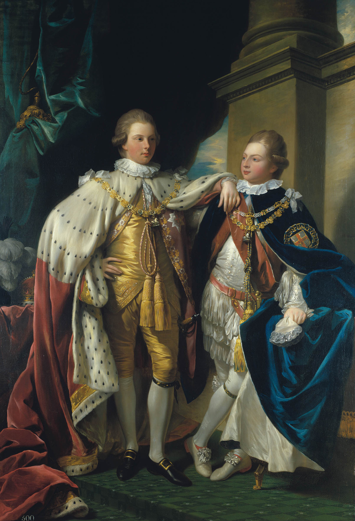Benjamin West, George IV, when Prince of Wales, with Frederick, Duke of York, when Prince Frederick