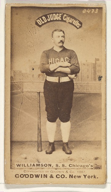 Goodwin & Company, Williamson, Shortstop, Chicago, from the Old Judge series (N172) for Old Judge Cigarettes