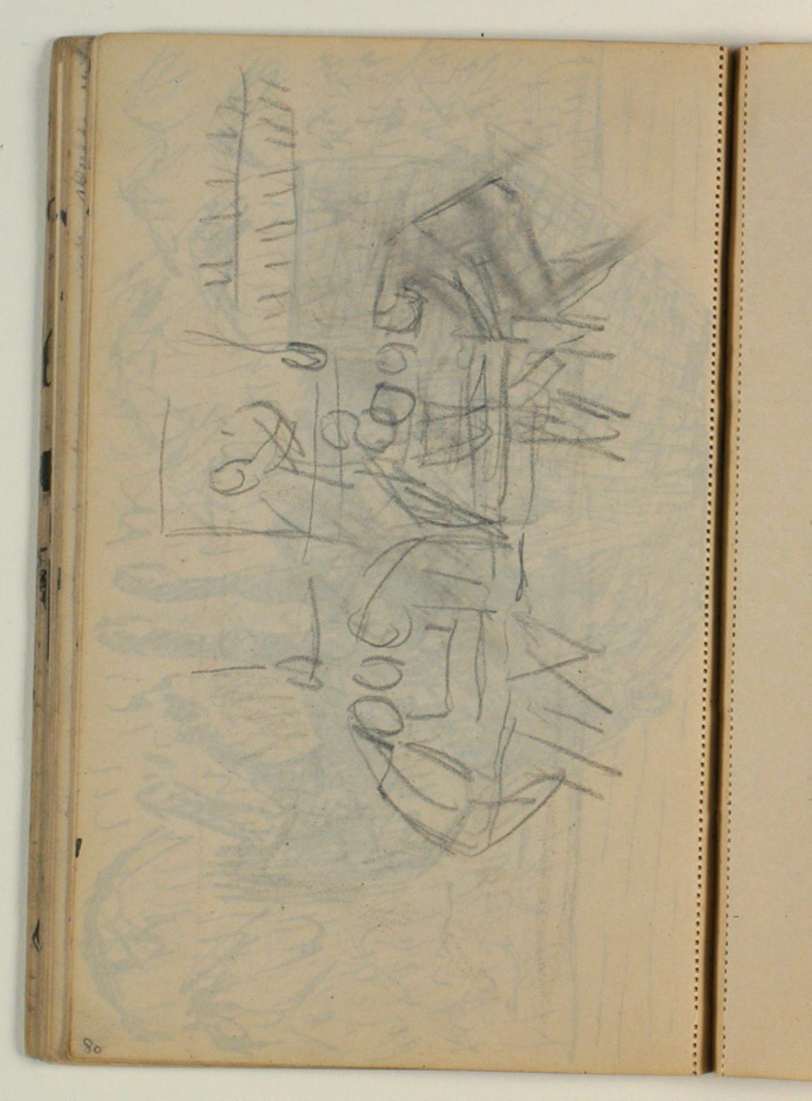 Niels Larsen Stevns, Kompositionsskitse, siddende figurer