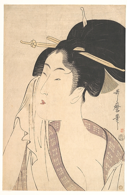 Kitagawa Utamaro, Woman Relaxing after Her Bath