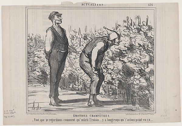 Honoré Daumier, Émotions Champêtres, from "Actualités"