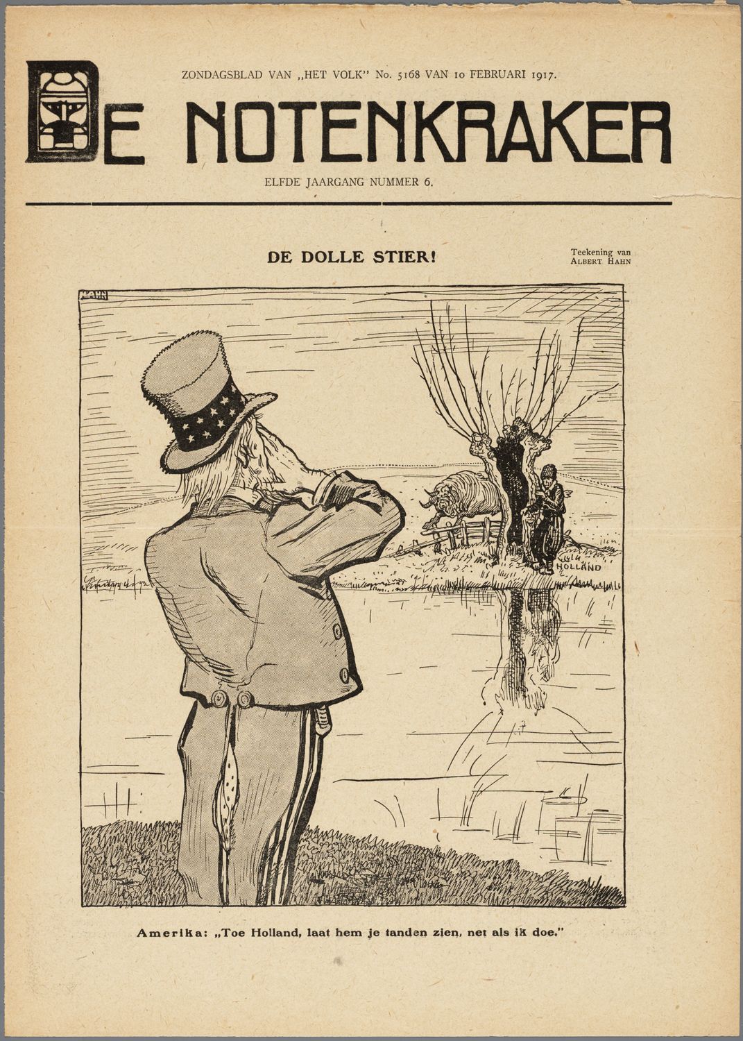 Hahn, Albert,draughtsman., De dolle stier!
