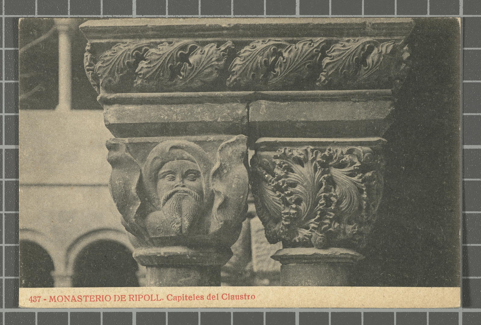 Desconegut, 437 - Monasterio de Ripoll. Capiteles del Claustro