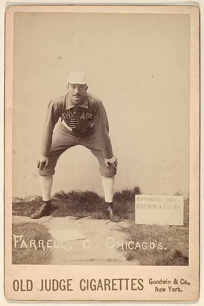 Goodwin & Company, Charles Andrew Farrell, Catcher, Chicago, from the series Old Judge Cigarettes