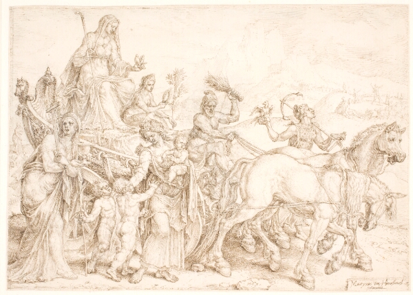 Maarten van Heemskerck, Triumfvogn. Humilitas (ydmyghed)