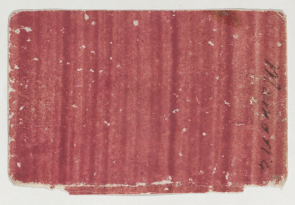 Anonymous, Red paste paper with striping
