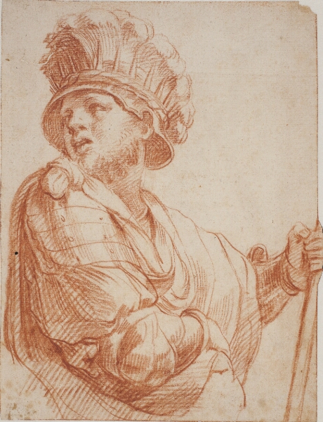 Giuseppe Cesari, Soldat med fjerprydet hjelm. Efter Raphael