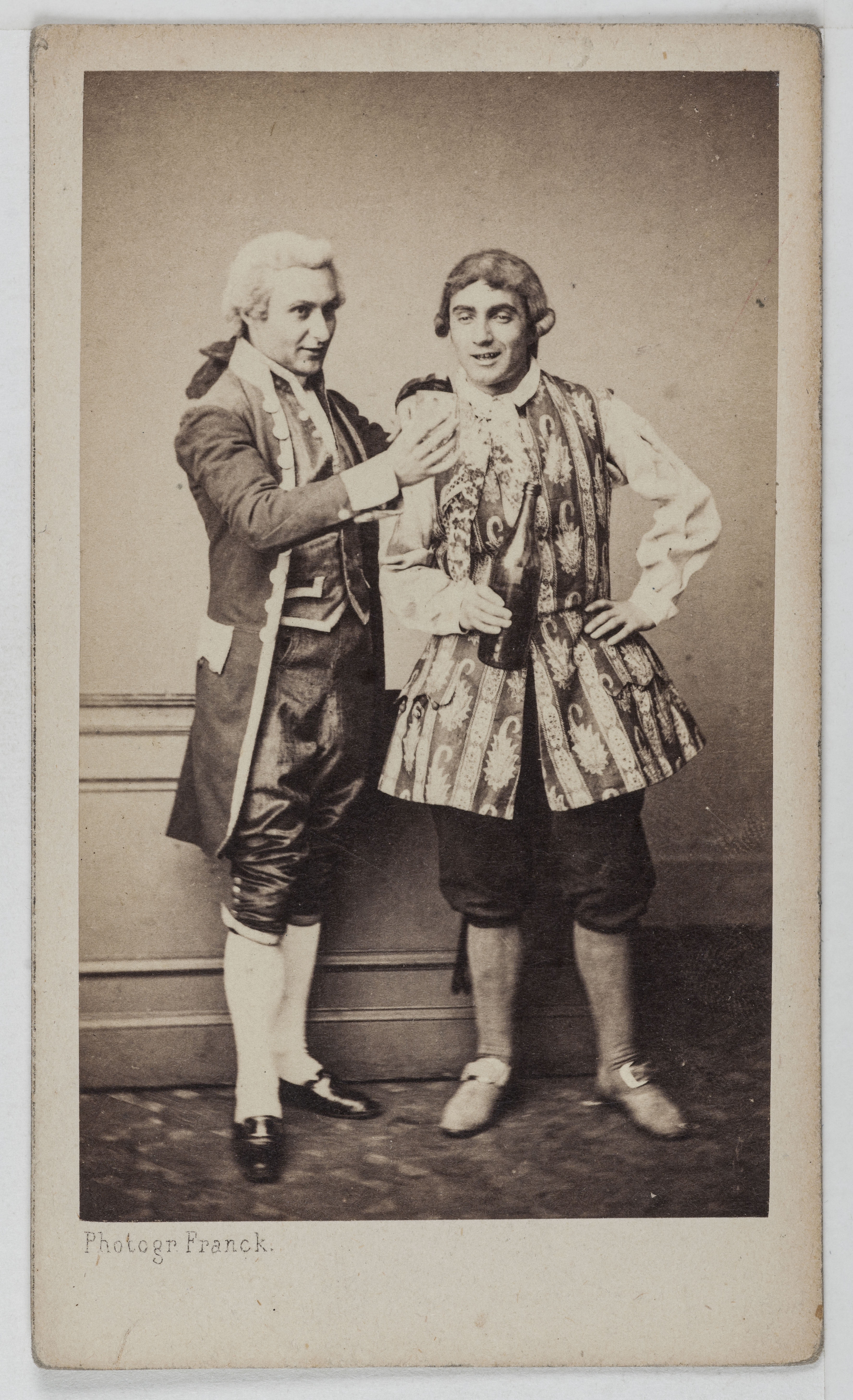 Franck, Portrait d'Henri Hurion (1835-1899), dit Nicolas Noirot, acteur au théâtre des Délassements-Comiques entre 1860-1861, avec Robin.