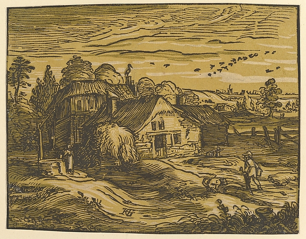 Hendrick Goltzius, Landscape with Cottage