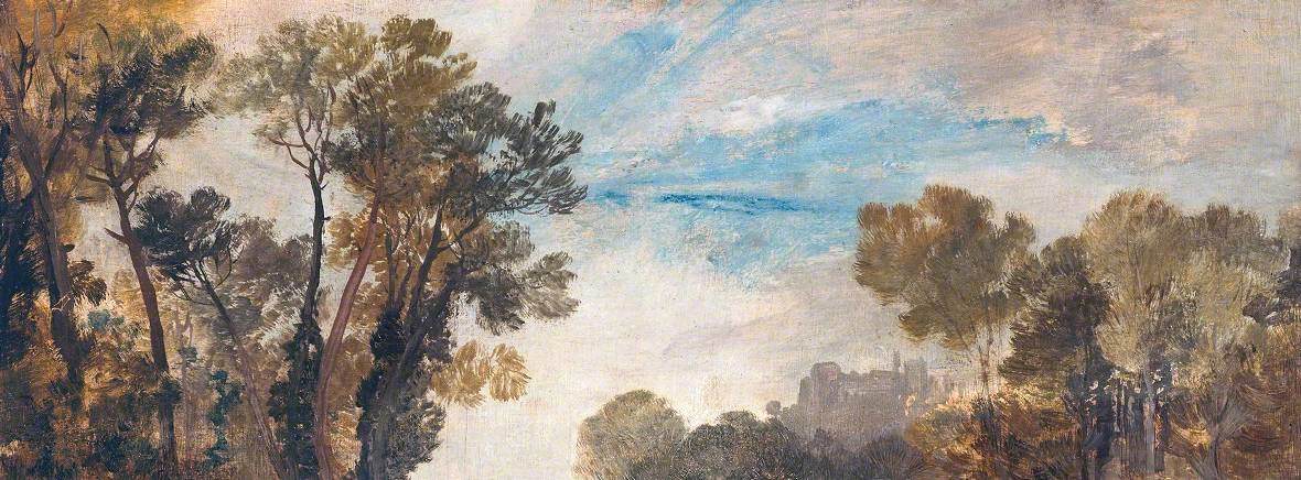 J. M. W. Turner, Tree Tops and Sky, Guildford Castle(?), Evening