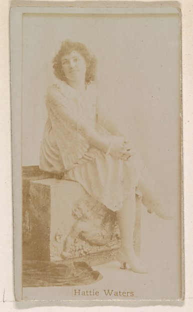 Kinney Brothers Tobacco Company, Hattie Waters, from the Actresses series (N245) issued by Kinney Brothers to promote Sweet Caporal Cigarettes