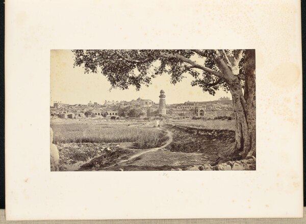 Samuel Bourne, Futtypore Sikri; General View of the Ruins (West Side), from the Foot of the Hill
