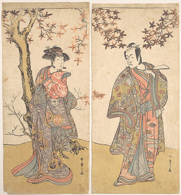 Katsukawa Shunshō　勝川春章, The Second Ichikawa Monnosuke as an Unarmed Man