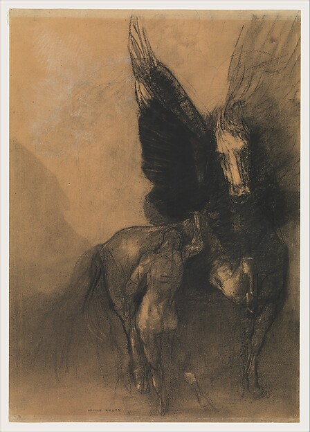 Odilon Redon, Pegasus and Bellerophon