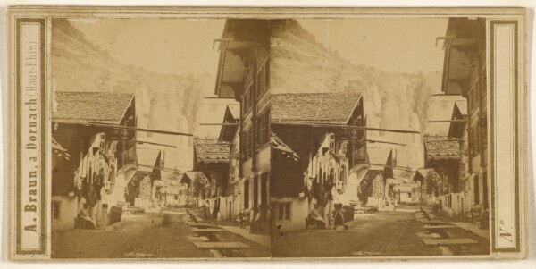 Adolphe Braun, Une rue de Meyringen.