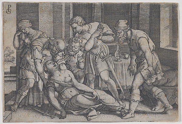 Georg Pencz, Suicide of Lucretia, from "Scenes from Roman History"