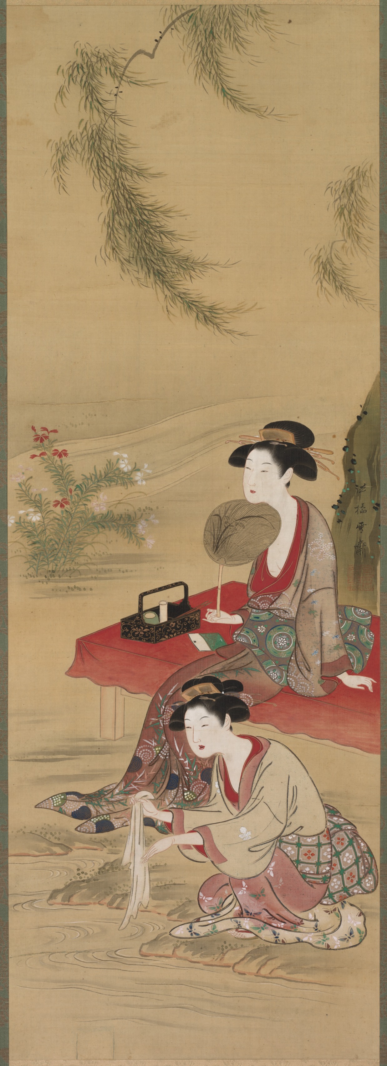 Tsukioka Sessai, Beneath the Willow