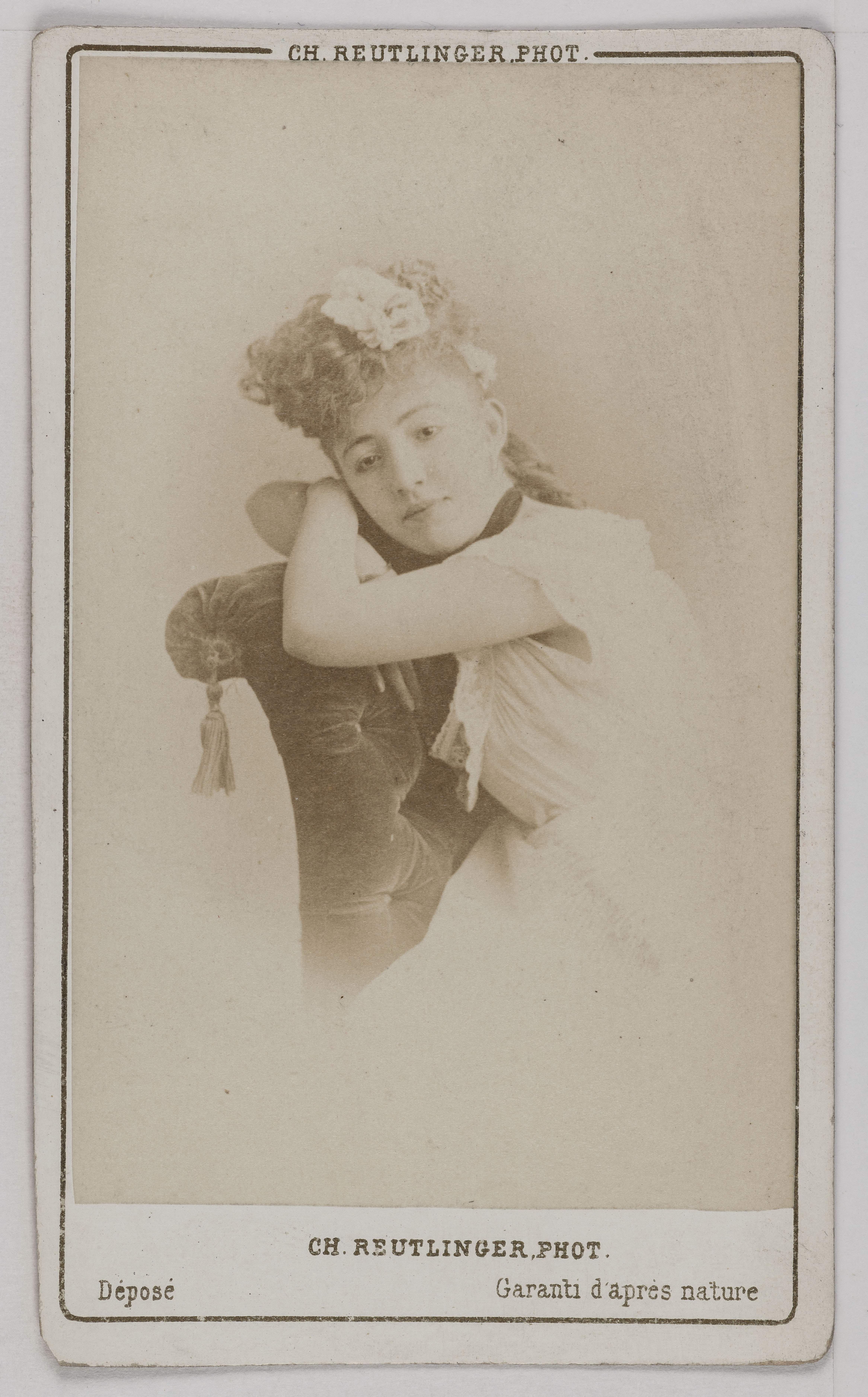 Charles Reutlinger, Portrait de Madame Vidal, danseuse à l'Opéra Comique en 1875.