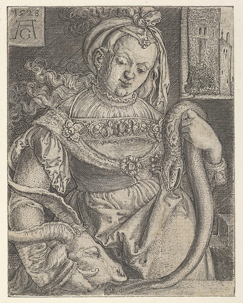 Heinrich Aldegrever, Intemperance, from Vice and Virtues