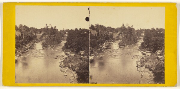 Edward and Henry T. Anthony & Co., View in Matteawan Creek, from Wolcott's Bridge.