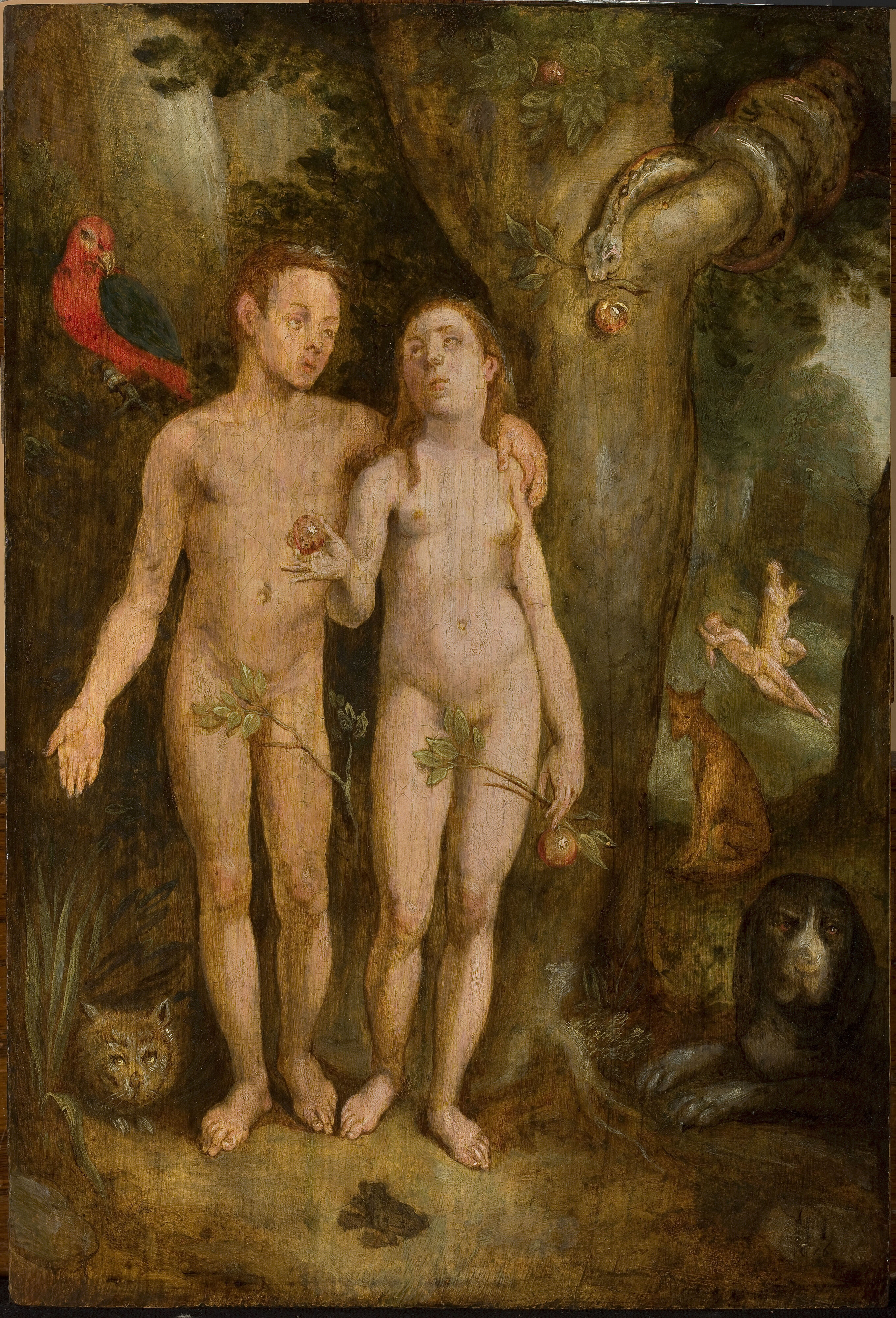 Cornelis van Haarlem, Adam and Eve (Genesis 3:1-7)