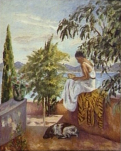 Henri Manguin, La liseuse au chien