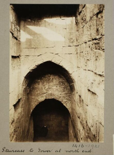 K.A.C. Creswell, Staircase to tower at north end in the Citadel of Salah el-Din, Cairo