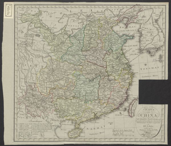 H. F. A. (cartographer) Stieler, Charte von China: Nach Murdochischer Projection entworfen, nach den neuesten und zuverlässigsten astronomischen Ortsbestimmungen berichtiget und gezeichnet