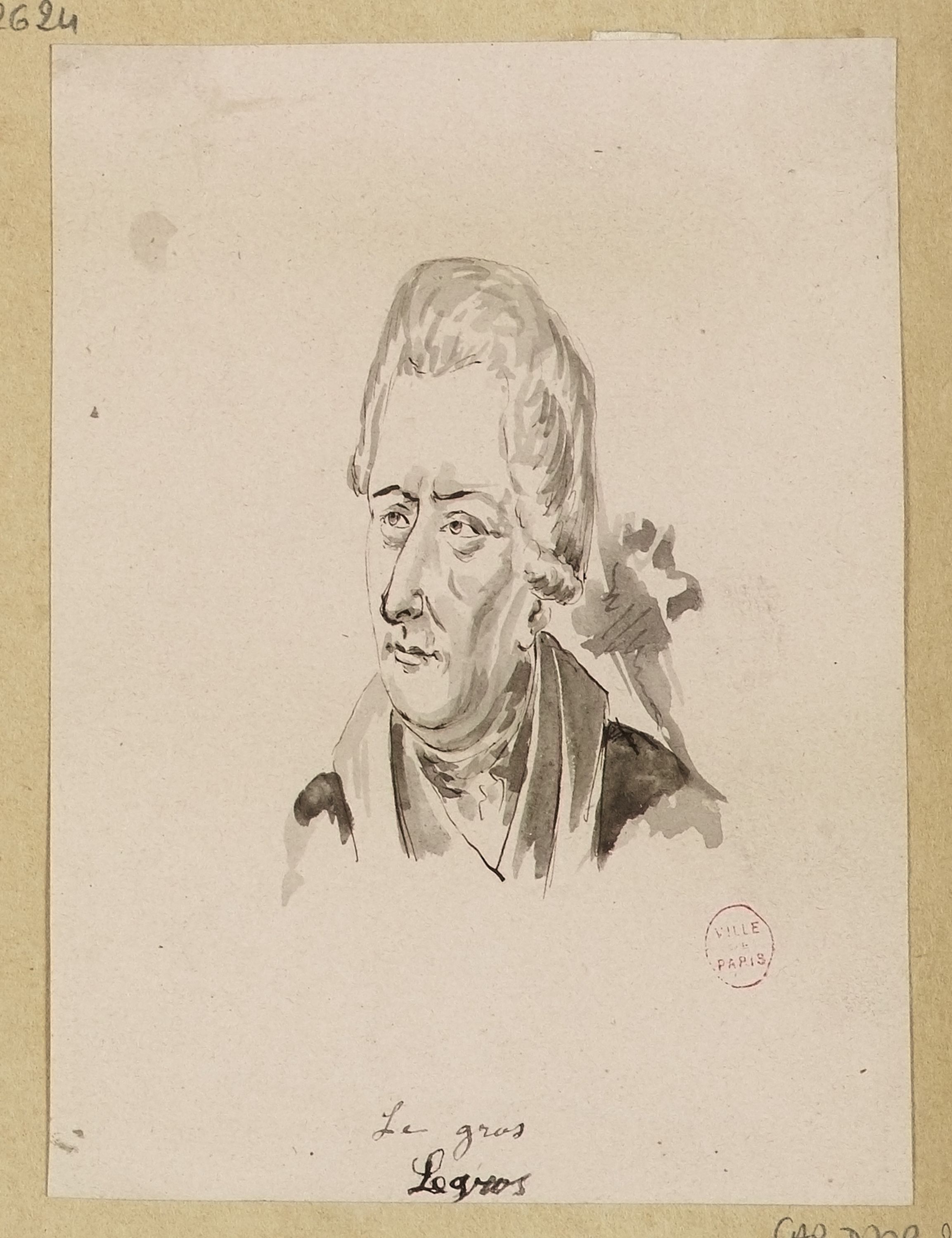 Anonyme, Portrait de l'acteur Legros.