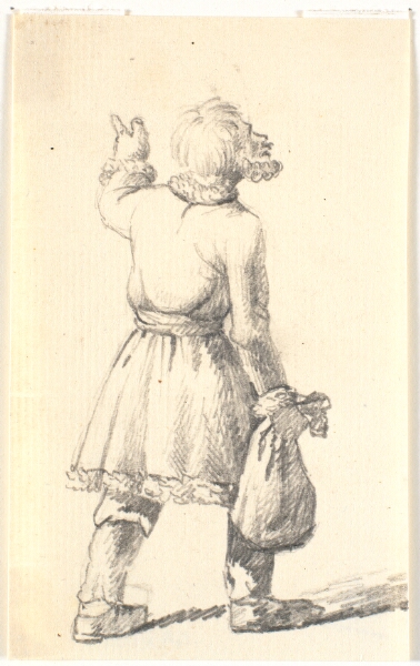 Wilhelm Bendz, Gående mand med sæk