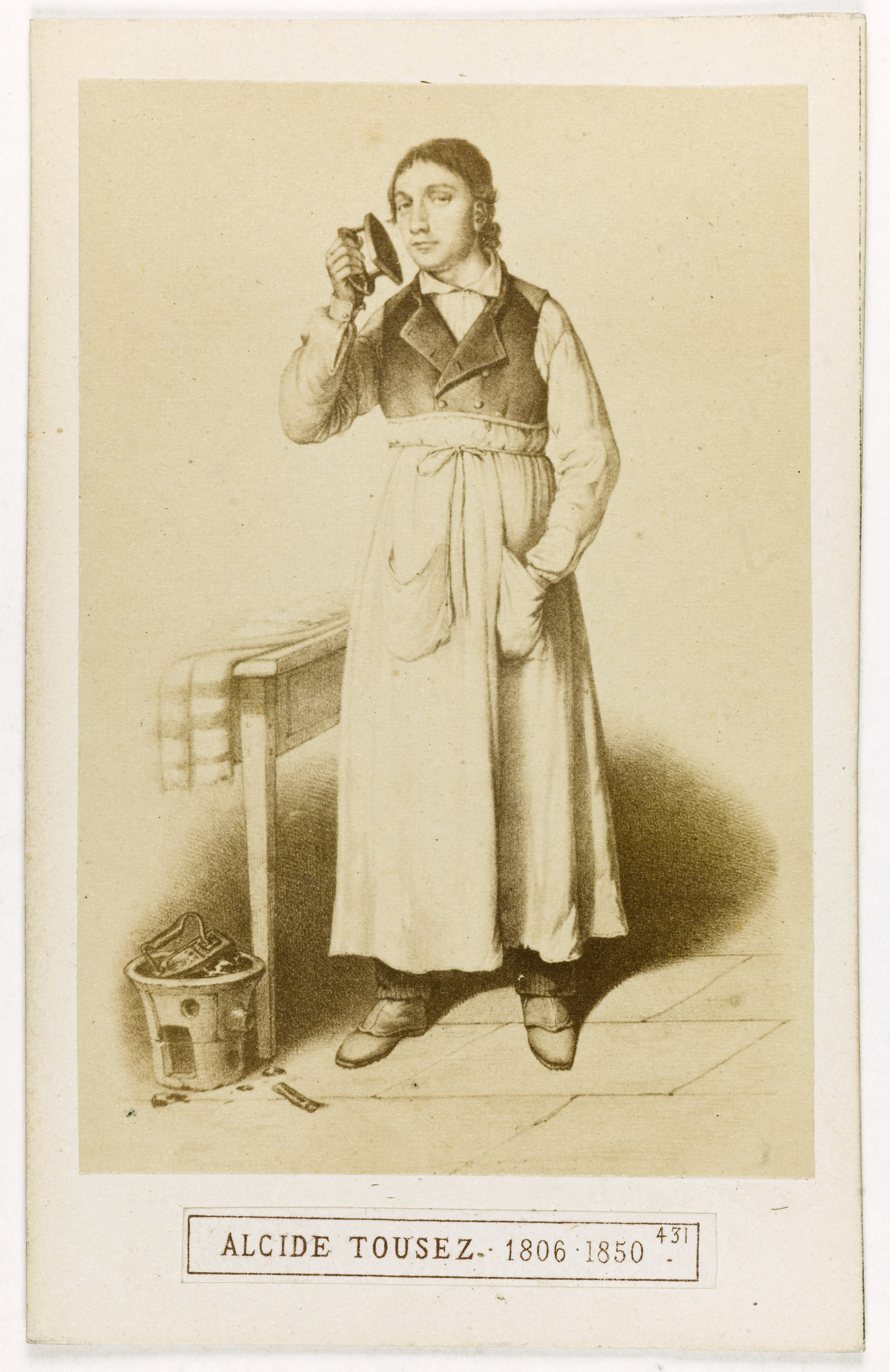 Anonyme, Portrait d'Alcide Tousez (1806-1850), acteur