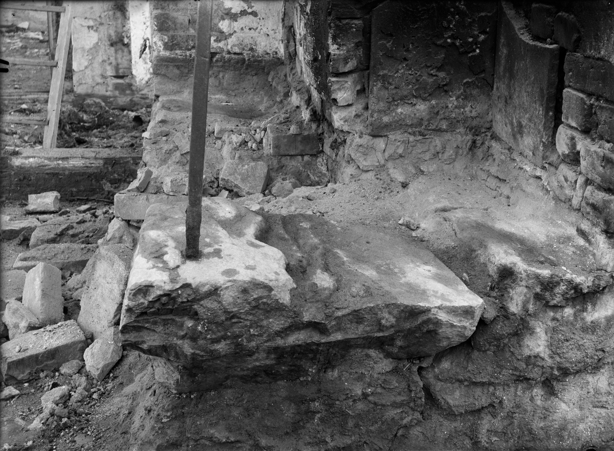 Paul Sandberg, Spismur, sannolikt i mangårdsbyggnaden, Kvekgården, Fröslunda socken, Uppland 1933 - 1934