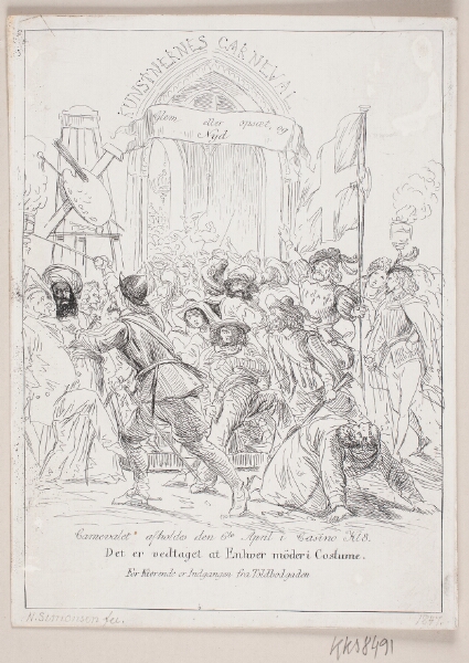 Niels Simonsen, Indbydelse. Kunstnernes Karneval
