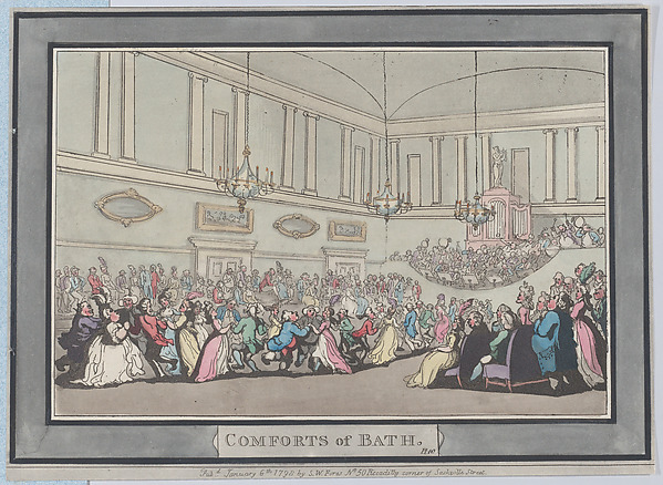 Thomas Rowlandson, Comforts of Bath, Plate 10