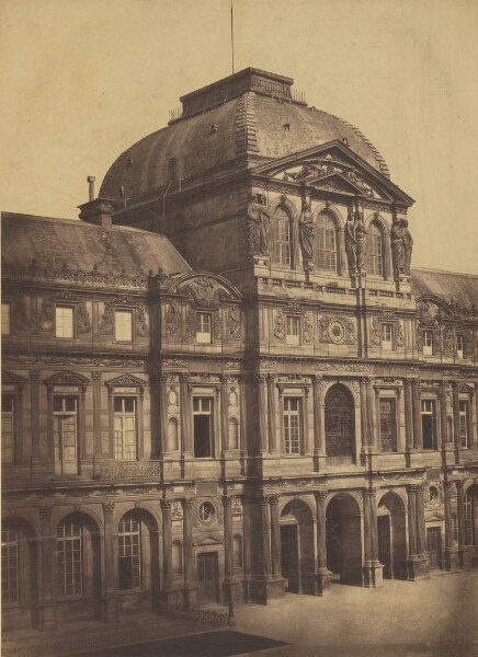 Édouard Baldus, [Paris Louvre. Pavilion d'Horlogue]