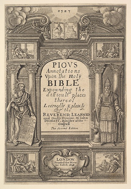 Wenceslaus Hollar, Diodati. Pious Annotations