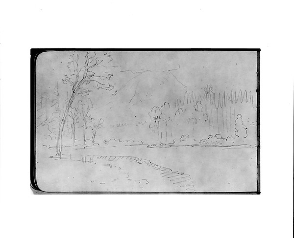 Albert Bierstadt, Kalama, Columbia River, Washington (from Sketchbook)