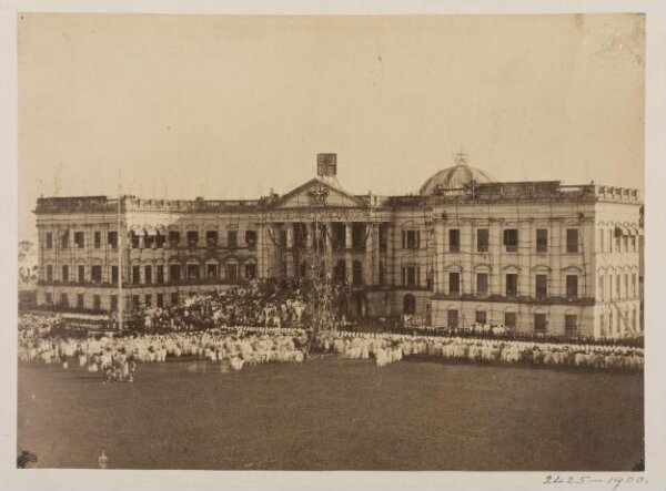 Unknown, Ceremony witnessing the handing of the British Crown from the East India Company to Queen Victoria
