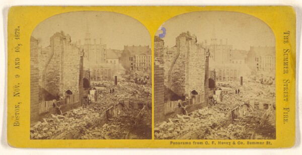 Unknown, Panorama from C.F. Hovey & Co. Summer St. [The Summer Street Fire. Boston, Nov. 9 and 10, 1872.]